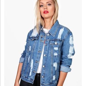 Denim Distress Jacket